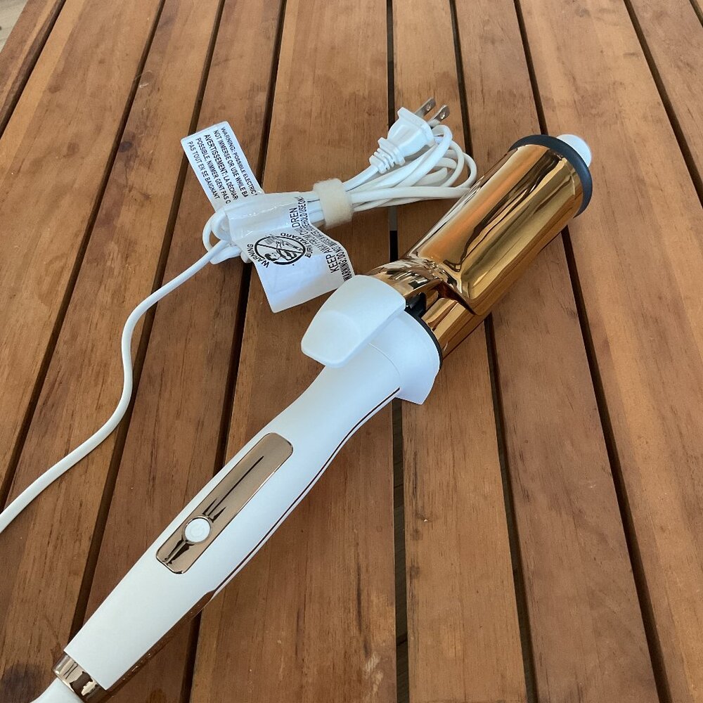 Kristin Ess 2" Soft Bend Professional Ceramic Curling Iron Rose Gold/White